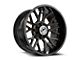 XF Offroad XF-235 Gloss Black and Bronze Milled 8-Lug Wheel; 20x10; -12mm Offset (23-24 F-250 Super Duty)