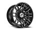 XF Offroad XF-232 Gloss Black and Milled 8-Lug Wheel; 20x12; -44mm Offset (17-22 F-350 Super Duty SRW)