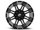 XF Offroad XF-220 Gloss Black Milled 5-Lug Wheel; 20x10; -12mm Offset (02-08 RAM 1500, Excluding Mega Cab)