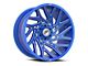 XF Offroad XF-229 Anodized Blue and Milled 8-Lug Wheel; 22x10; -18mm Offset (06-08 RAM 1500 Mega Cab)