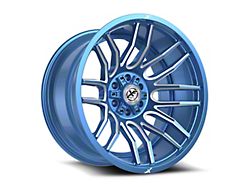 XF Offroad XF-232 Anodized Blue and Milled 5-Lug Wheel; 24x12; -44mm Offset (09-18 RAM 1500)