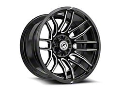 XF Offroad XF-232 Gloss Black and Milled 5-Lug Wheel; 26x14; -76mm Offset (94-01 RAM 1500)