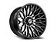 XF Offroad XF-237 Gloss Black and Brushed Double Dark Tint 6-Lug Wheel; 20x9; 0mm Offset (19-25 RAM 1500)