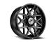 XF Offroad XF-238 Gloss Black and Milled 8-Lug Wheel; 22x10; -18mm Offset (06-08 RAM 1500 Mega Cab)