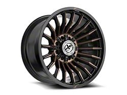 XF Offroad XF-231 Satin Black and Bronze Machined Double Dark Tint 8-Lug Wheel; 20x10; -12mm Offset (19-24 RAM 2500)