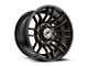 XF Offroad XF-232 Satin Black and Bronze Machined Double Dark Tint 8-Lug Wheel; 20x10; -12mm Offset (03-09 RAM 2500)