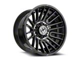 XF Offroad XF-234 Gloss Black and Brushed Double Dark Tint 8-Lug Wheel; 20x10; -24mm Offset (94-02 RAM 2500)