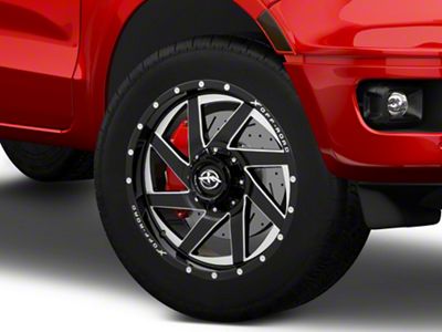 XF Offroad XF-205 Gloss Black Milled 6-Lug Wheel; 20x9; 0mm Offset (19-23 Ranger)