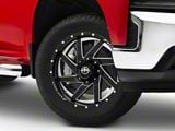 XF Offroad XF-205 Gloss Black Milled 6-Lug Wheel; 20x9; 0mm Offset (19-24 Silverado 1500)