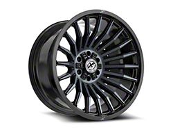 XF Offroad XF-231 Gloss Black and Machined Titanium Double Dark Tint 6-Lug Wheel; 20x9; 12mm Offset (21-24 Tahoe)