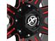 XF Offroad XF-215 Gloss Black Red Milled 6-Lug Wheel; 20x10; -12mm Offset (21-24 Yukon)