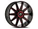 XF Offroad XF-219 Gloss Black Red Milled 6-Lug Wheel; 20x10; -24mm Offset (21-24 Yukon)