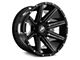 XF Offroad XF-220 Gloss Black Milled and Milled Dots 6-Lug Wheel; 17x9; 0mm Offset (15-20 Yukon)