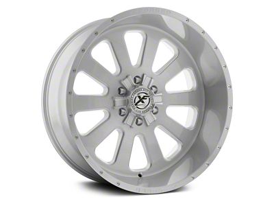 XFX Flow XFX-302 Brushed Milled 8-Lug Wheel; 20x12; -44mm Offset (01-06 Silverado 3500 HD SRW)