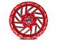XFX Flow XFX-304 Red Milled 8-Lug Wheel; 20x12; -44mm Offset (03-09 RAM 2500)