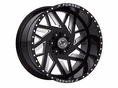 XFX Flow XFX-306 Gloss Black Milled 8-Lug Wheel; 20x12; -44mm Offset (03-09 RAM 2500)