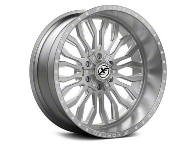 XFX Flow XFX-305 Brushed Milled 8-Lug Wheel; 24x12; -44mm Offset (11-14 Silverado 3500 HD SRW)