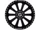 XFX Flow XFX-302 Gloss Black Milled 5-Lug Wheel; 20x12; -44mm Offset (09-18 RAM 1500)