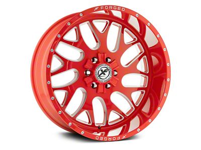 XFX Flow XFX-301 Red Milled 8-Lug Wheel; 20x12; -44mm Offset (11-16 F-250 Super Duty)