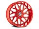 XFX Flow XFX-301 Red Milled 8-Lug Wheel; 20x12; -44mm Offset (11-16 F-250 Super Duty)