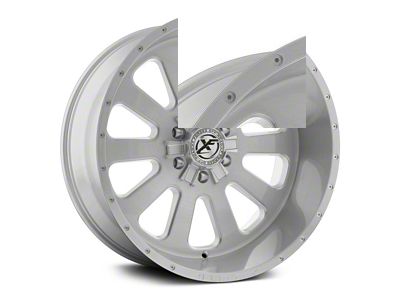 XFX Flow XFX-302 Brushed Milled 8-Lug Wheel; 20x12; -44mm Offset (11-16 F-250 Super Duty)