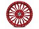 XFX Flow XFX-305 Red Milled 8-Lug Wheel; 24x12; -44mm Offset (11-16 F-250 Super Duty)