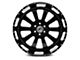 XFX Flow XFX-302 Gloss Black Milled 8-Lug Wheel; 24x14; -76mm Offset (15-19 Sierra 3500 HD SRW)