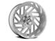 XFX Flow XFX-304 Brushed Milled 8-Lug Wheel; 24x12; -44mm Offset (15-19 Silverado 2500 HD)