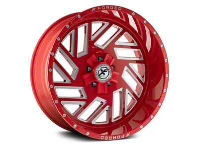 XFX Flow XFX-304 Red Milled 8-Lug Wheel; 20x12; -44mm Offset (23-24 F-250 Super Duty)