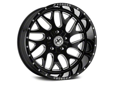 XFX Flow XFX-301 Gloss Black Milled 5-Lug Wheel; 18x10; 0mm Offset (94-01 RAM 1500)