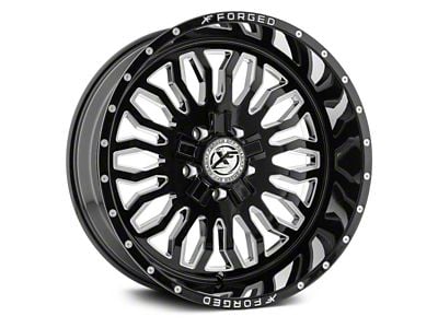 XFX Flow XFX-305 Gloss Black Milled 5-Lug Wheel; 18x10; 0mm Offset (94-01 RAM 1500)