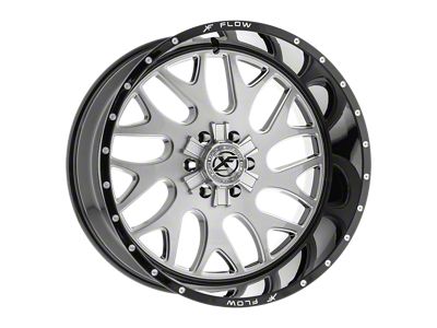 XFX Flow XFX-301 Brushed and Milled with Black Lip 5-Lug Wheel; 26x12; -44mm Offset (05-11 Dakota)