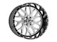 XFX Flow XFX-301 Brushed and Milled with Black Lip 5-Lug Wheel; 26x12; -44mm Offset (05-11 Dakota)