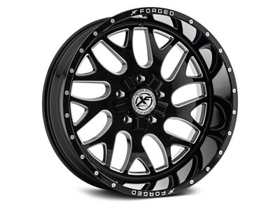 XFX Flow XFX-301 Gloss Black Milled 5-Lug Wheel; 18x10; 0mm Offset (05-11 Dakota)