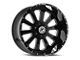 XFX Flow XFX-302 Gloss Black and Milled 6-Lug Wheel; 17x10; 12mm Offset (04-08 F-150)