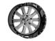 XFX Flow XFX-302 Brushed and Milled with Black Lip 5-Lug Wheel; 24x12; -44mm Offset (09-18 RAM 1500)