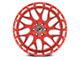 XFX Flow XFX-301 Red Milled 8-Lug Wheel; 20x12; -44mm Offset (19-24 RAM 3500 SRW)
