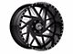 XFX Flow XFX-306 Gloss Black Milled 8-Lug Wheel; 20x12; -44mm Offset (19-24 RAM 3500 SRW)