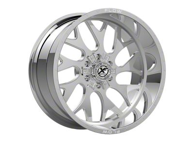 XFX Flow XFX-301 Chrome 6-Lug Wheel; 17x10; 12mm Offset (07-13 Sierra 1500)