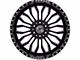 XFX Flow XFX-305 Gloss Black Milled 8-Lug Wheel; 20x12; -44mm Offset (07-10 Sierra 2500 HD)