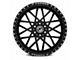 XFX Flow XFX-307 Gloss Black Milled with Red Inner 8-Lug Wheel; 24x14; -76mm Offset (20-24 Sierra 2500 HD)
