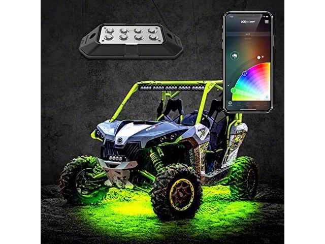 XK Glow App Controlled XKchrome Series Standard RGB LED Rock Light Kits (Universal; Some Adaptation May Be Required)