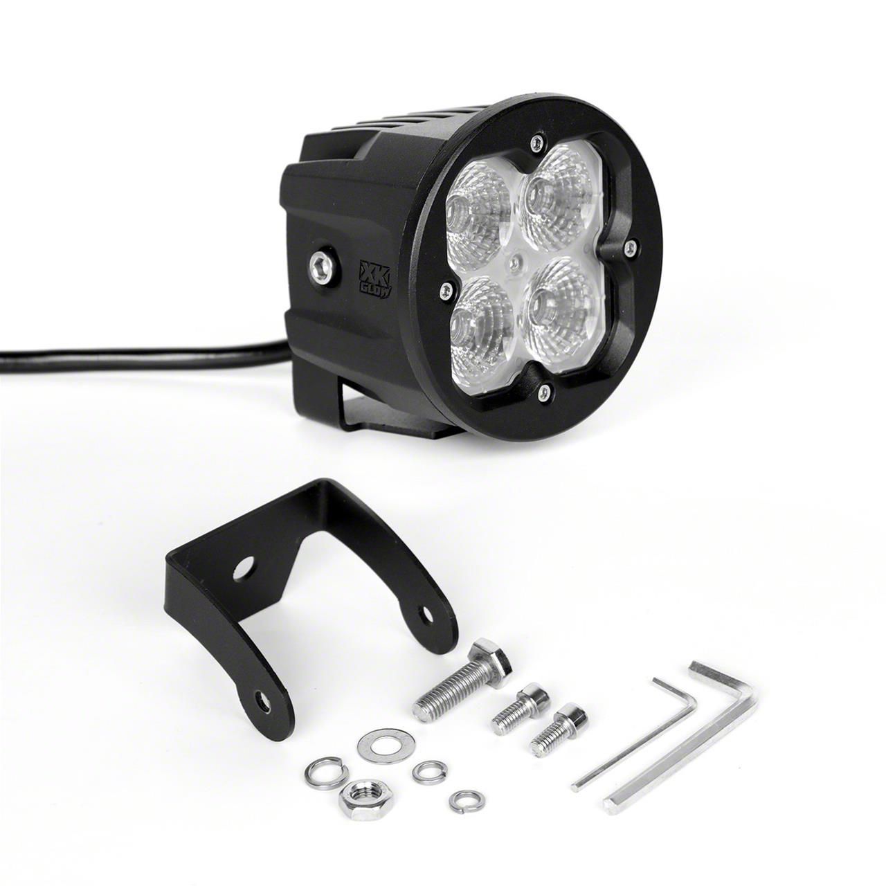 XK Glow Silverado 1500 App Controlled C3 Round LED Cube Light Kit with ...