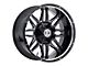 Xtreme Offroad NX-9 Midnight Black Milled 6-Lug Wheel; 20x9; 12mm Offset (04-08 F-150)