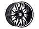 Xtreme Offroad NX-12 Midnight Black Diamond Cut Face 6-Lug Wheel; 20x9; 0mm Offset (09-14 F-150)