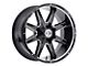 Xtreme Offroad NX-17 Midnight Black Diamond Cut Face 6-Lug Wheel; 20x10; -25mm Offset (09-14 F-150)