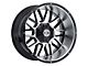 Xtreme Offroad NX-12 Midnight Black Diamond Cut Face 8-Lug Wheel; 20x9; 0mm Offset (11-16 F-250 Super Duty)