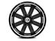 Xtreme Offroad NX-18 Midnight Black Milled 8-Lug Wheel; 20x12; -44mm Offset (11-16 F-250 Super Duty)