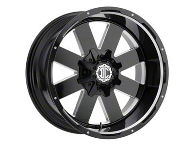 Xtreme Offroad NX-18 Midnight Black Milled 8-Lug Wheel; 20x10; -25mm Offset (11-16 F-350 Super Duty SRW)