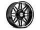 Xtreme Offroad NX-9 Midnight Black Milled 8-Lug Wheel; 20x10; -25mm Offset (11-16 F-350 Super Duty SRW)